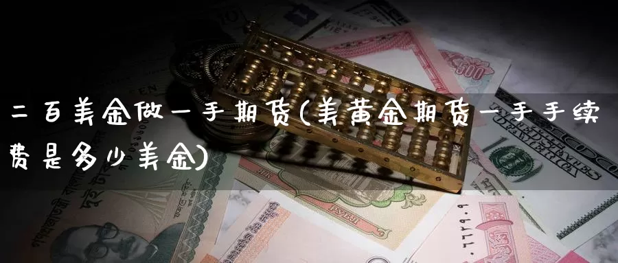 二百美金做一手期货(美黄金期货一手手续费是多少美金)_https://www.aerae.cn_股指期货_第1张