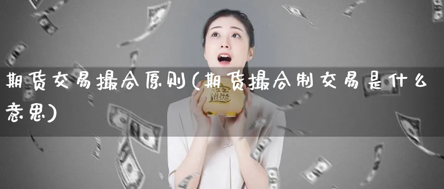 期货交易撮合原则(期货撮合制交易是什么意思)_https://www.aerae.cn_基金理财_第1张