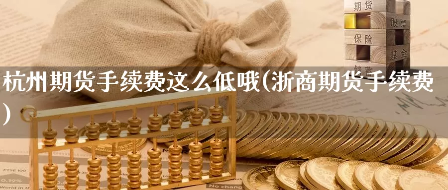 杭州期货手续费这么低哦(浙商期货手续费)_https://www.aerae.cn_期货百科_第1张